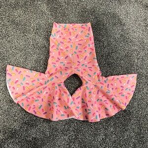 Donut Birthday Bell Bottom Pants